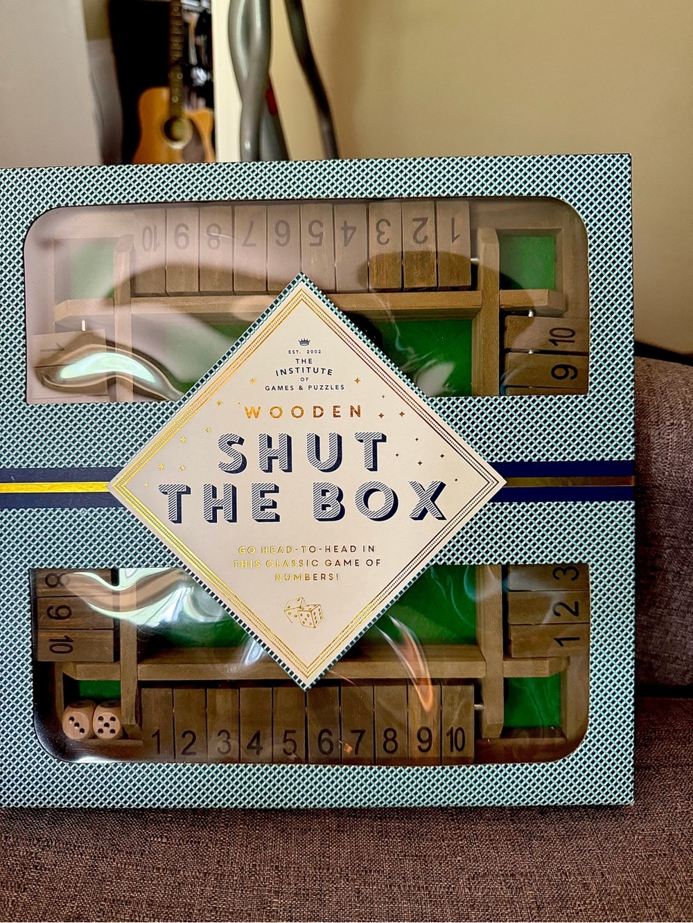 Wooden Shut The Box Game - New/Never Used